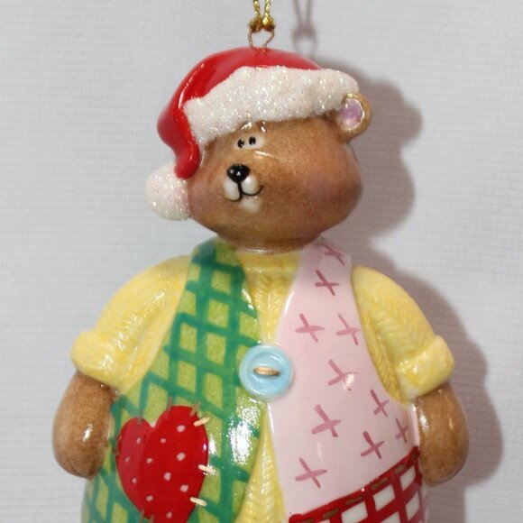Fitz And Floyd GIFT GALLERY “Teddy Bear Bell” Ornament - Picture 3 of 10